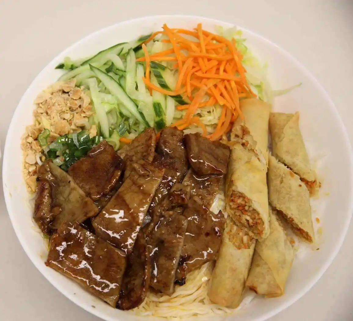 Charbroiled Pork Vermicelli (Bún Thịt Nướng) - Vietnamese dish available for delivery to Rosedale, Calgary